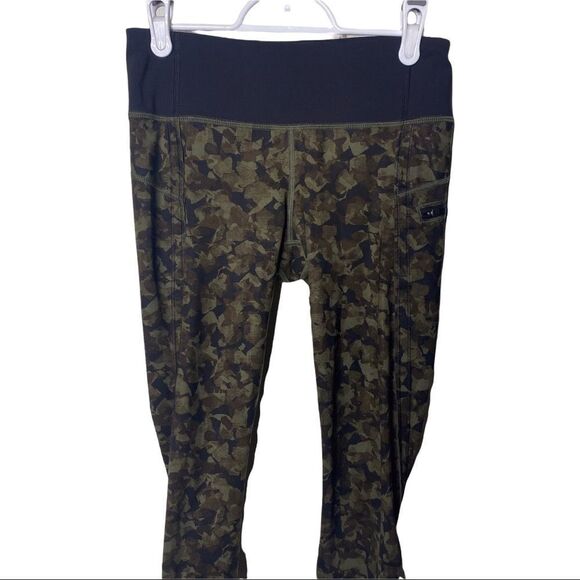 Lululemon Top Speed Crop 4 Mystic Jungle Fatigue Y - Picture 2 of 9